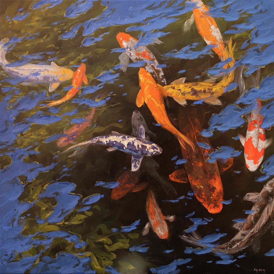 Andreas Koi Pond Painting