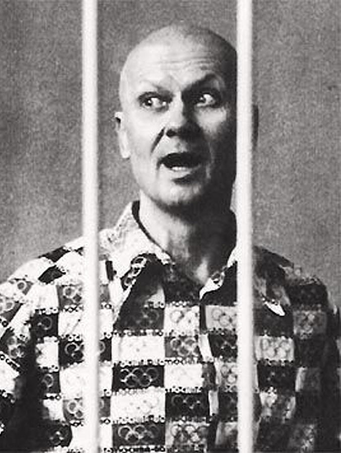 Andrei Chikatilo Mug Shot Mugshot Black And White Painting