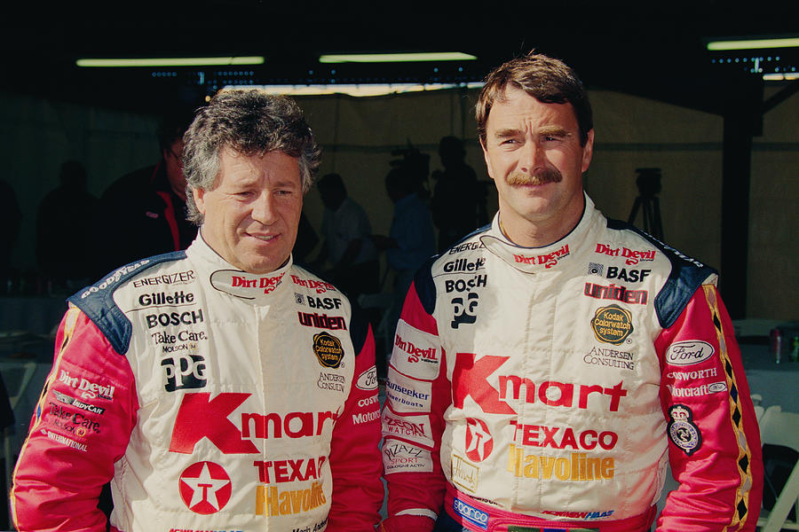 Andretti And Mansell Photograph by Steve Swope