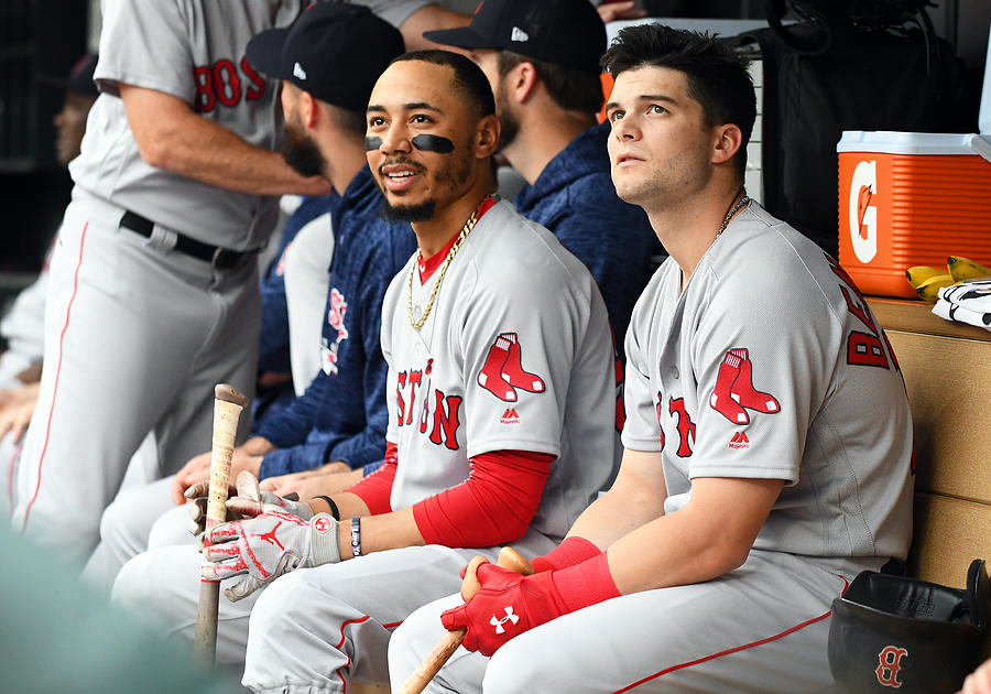 Andrew Benintendi and Mookie Betts Photograph by Icon Sportswire