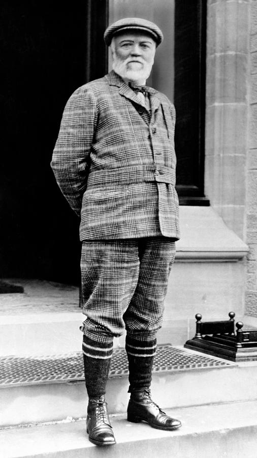 Andrew Carnegie Wearing Knickers - Circa 1910 Photograph by War Is Hell Store