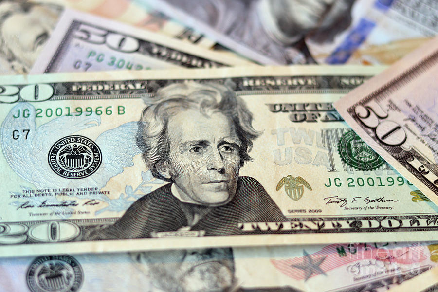 Andrew Jackson $20 Bill  1367 Photograph by Jack Schultz