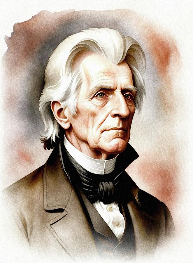 Andrew Jackson, President Painting by Esoterica Art Agency - Fine Art ...