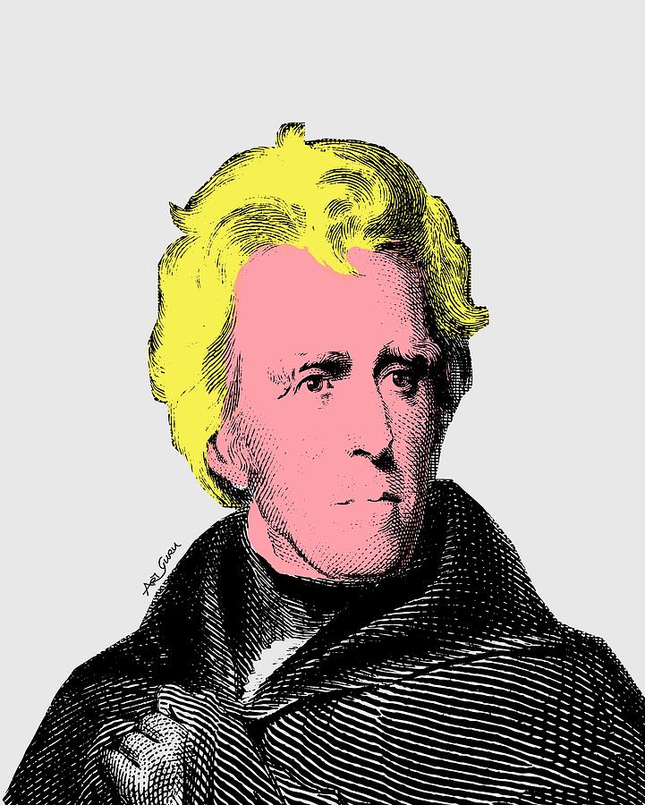 Andrew Jackson, President Portrait by ArtGuru Painting by ArtGuru Official
