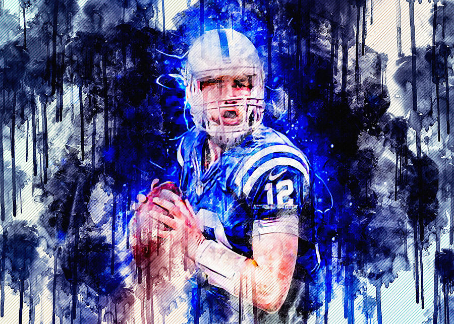 Andrew Luck Quarterback Indianapolis Colts American Football Digital ...