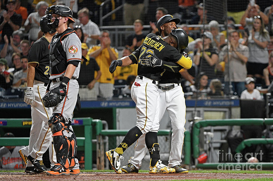 Andrew Mccutchen and Starling Marte Photograph by Justin Berl