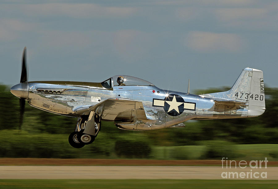 Andrew McKenna and his P-51D Mustang Photograph by David Brown - Fine ...