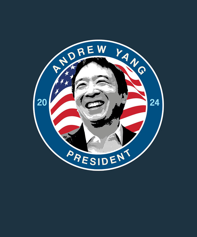 Andrew Yang For President Gang 2024 80s Painting By Karlie Stevens   Andrew Yang For President Gang 2024 80s Karlie Stevens 