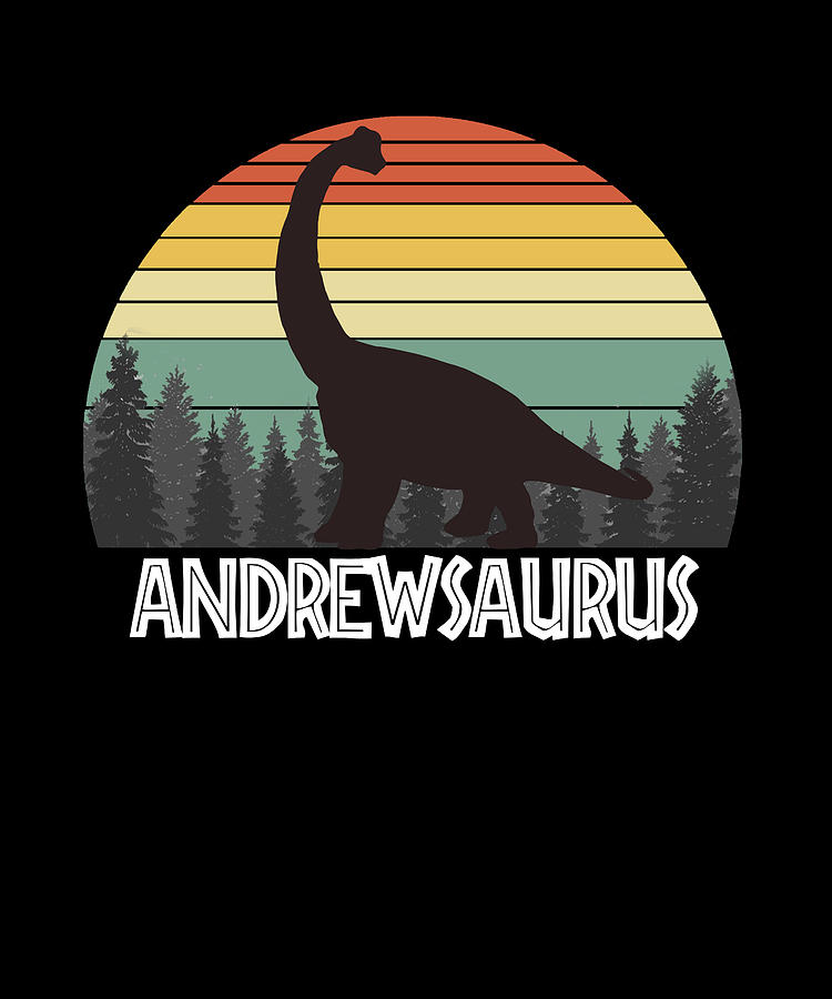 Andrewsaurus Andrew Saurus Andrew Dinosaur Drawing by Bruno | Fine Art ...