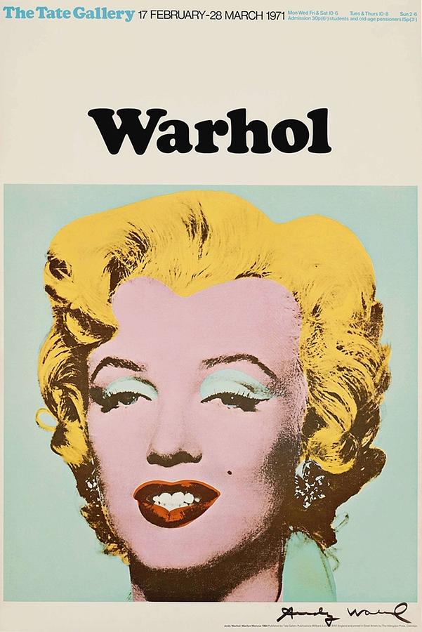 Andy Warhol Exhibition Poster 1971 Poster Digital Art By Kailani Smith