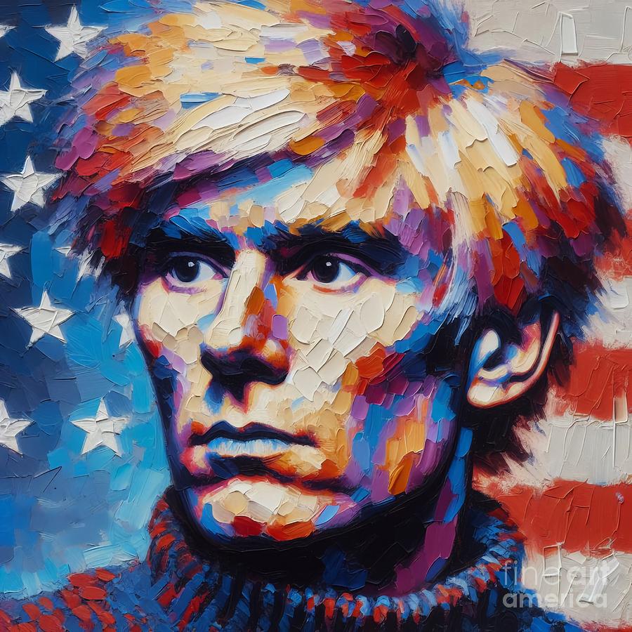 Andy Warhol expressionist portrait Digital Art by Christina Fairhead