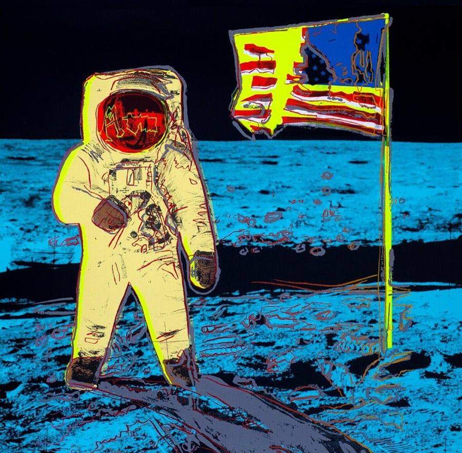 Andy Warhol Moon Landing Photograph