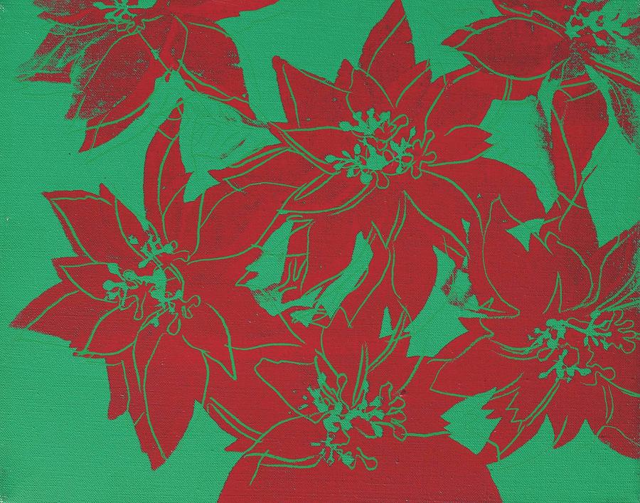 Andy Warhol, Poinsettia Painting by Dan Hill Galleries - Fine Art America