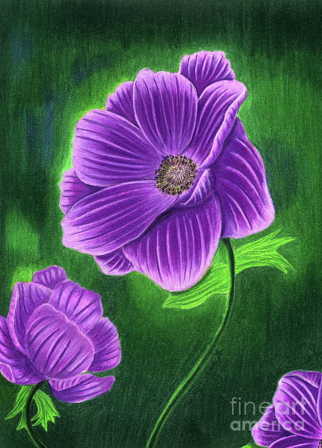 Anemones Painting by Dorothy Lee