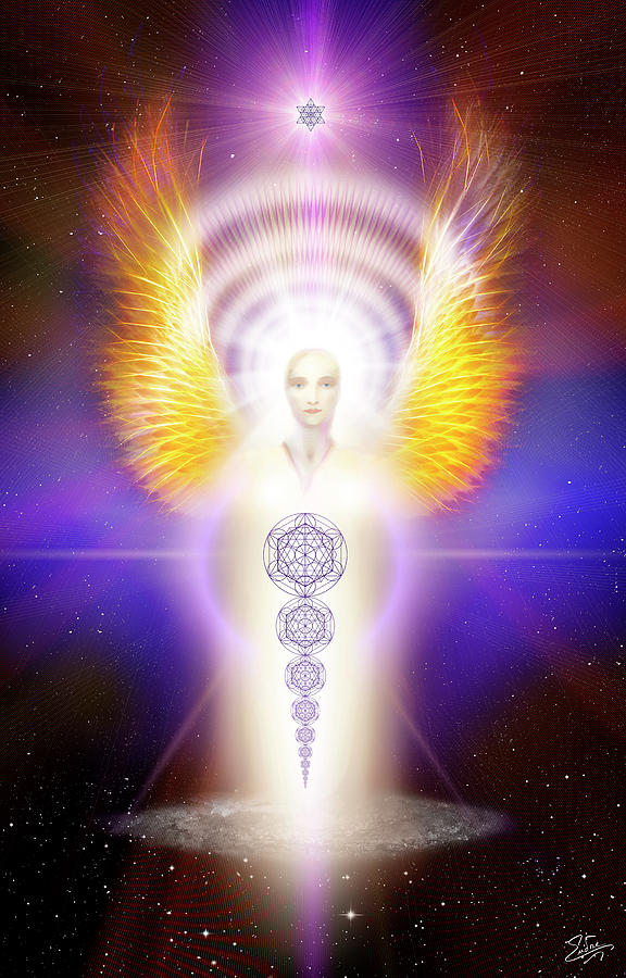 Sacred Angel 1 Digital Art by Endre Balogh