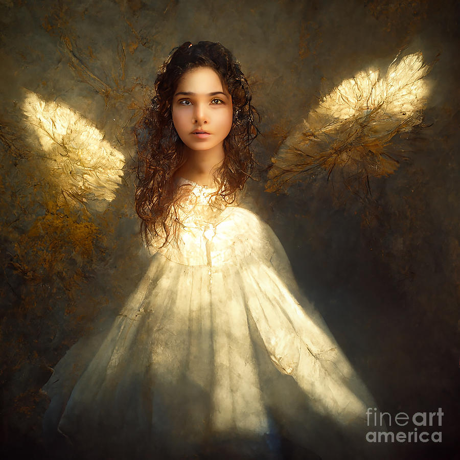 Angel 100822a Digital Art by Howard Roberts