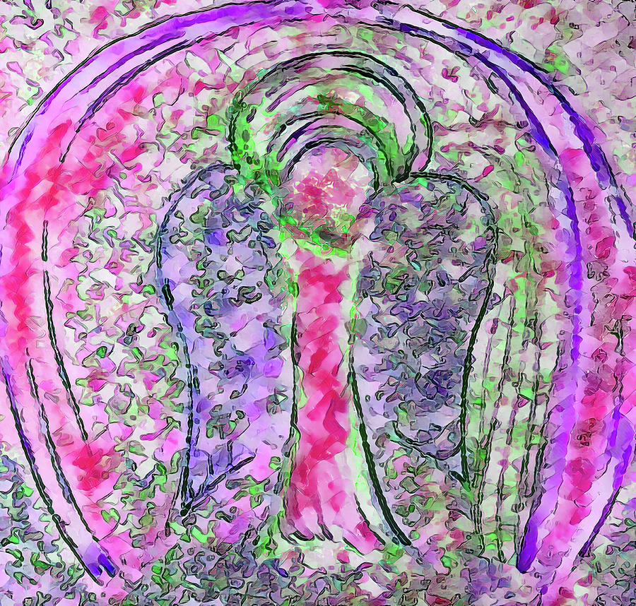 Angel 418 d Painting by Corinne Carroll