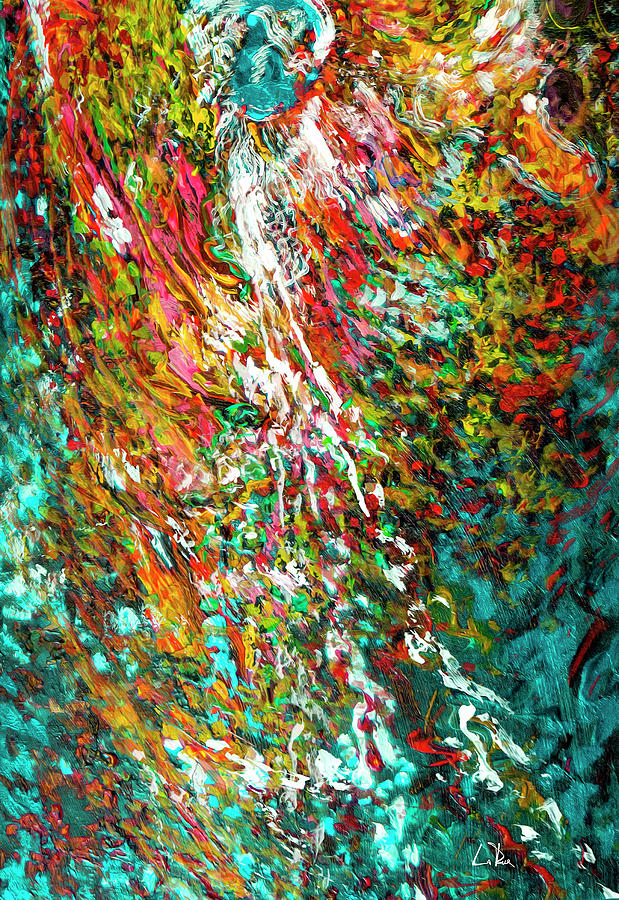 Angel Abstract Painting by Doug LaRue