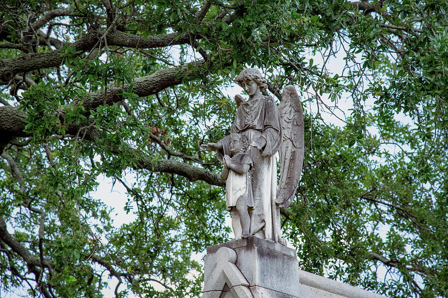 New Orleans Photograph - Angel and Child by Robert J Wagner