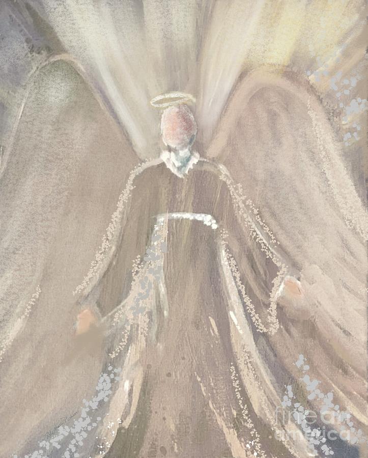 Angel Painting - Angel Arrival by Robin Pedrero