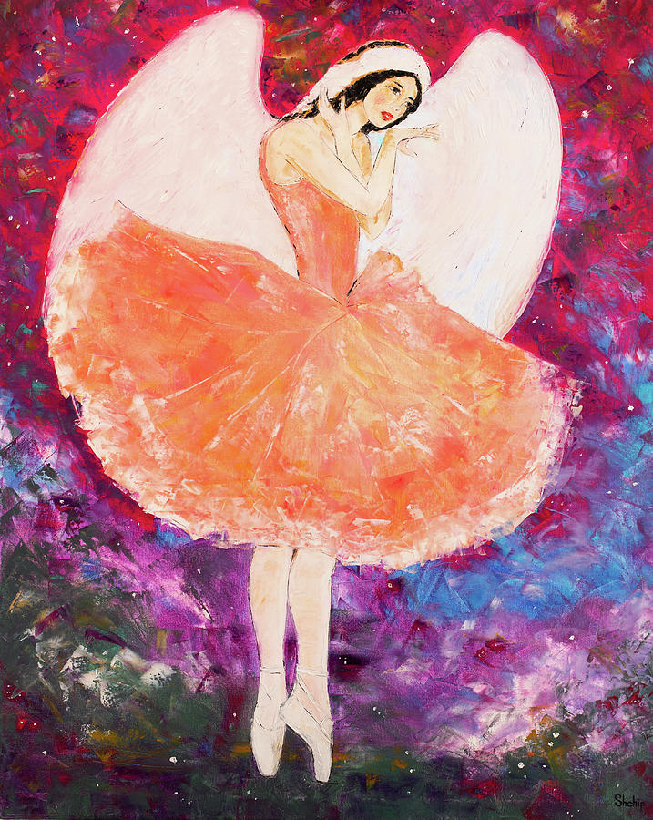 Angel Ballerina Painting by Natalia Shchipakina - Pixels