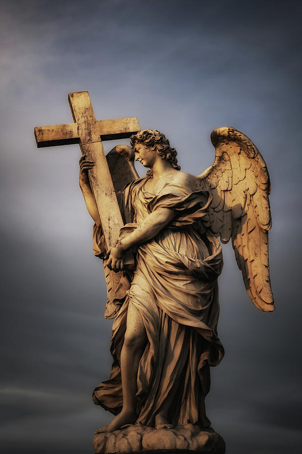 Angel Carrying The Cross Photograph by Artur Bogacki