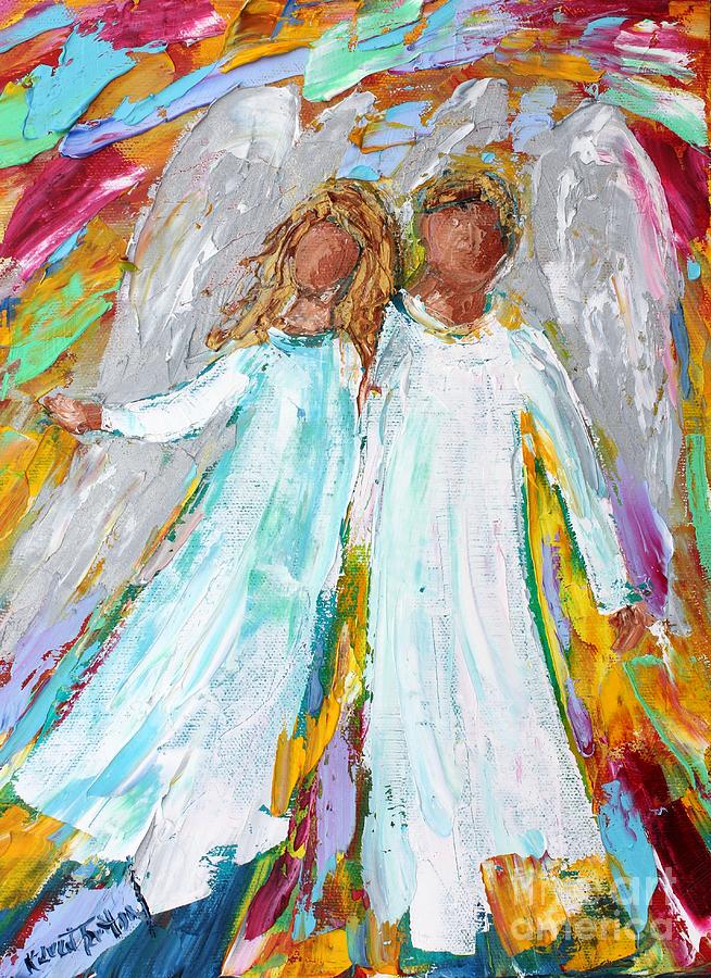 Angel Couple Painting by Karen Tarlton - Fine Art America