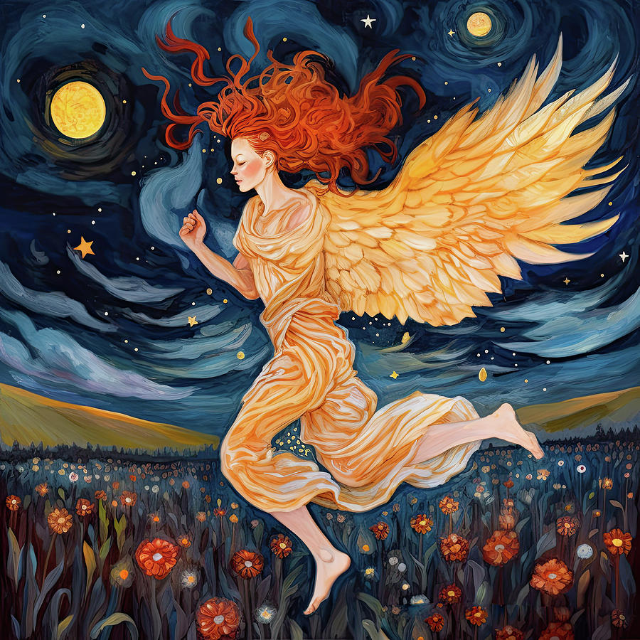 Angel Dream 03 Happy Night Digital Art by Matthias Hauser