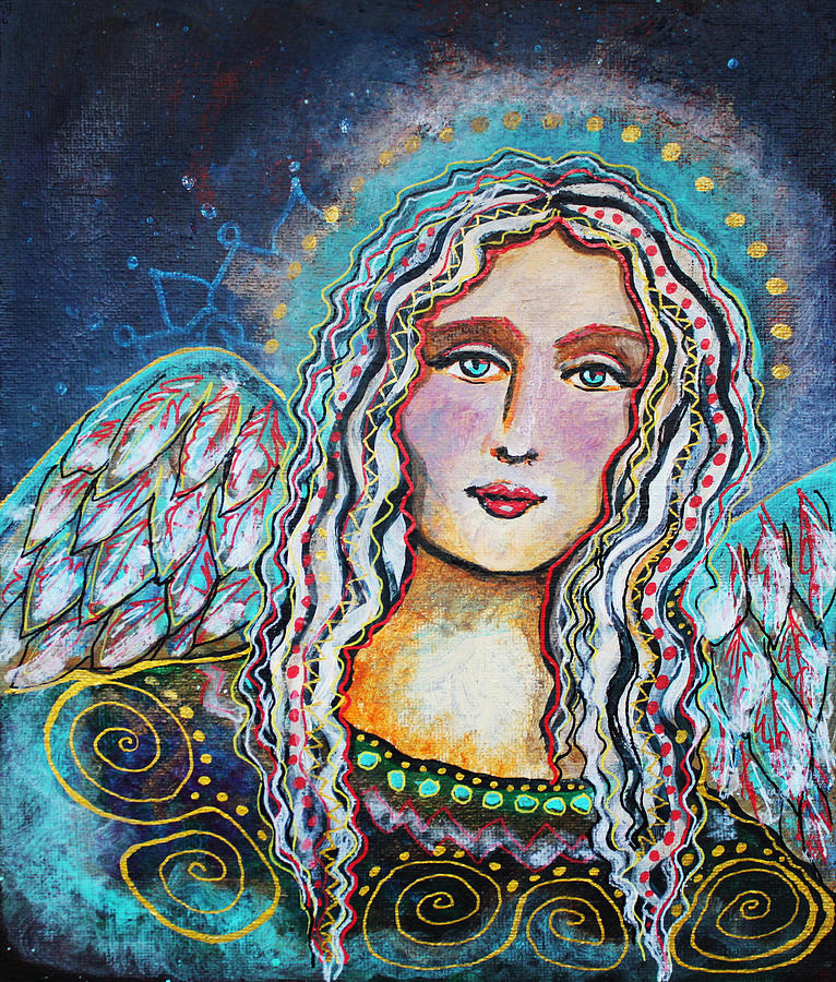 Angel Esmeralda Painting by Ann-Marie Cheung | Fine Art America