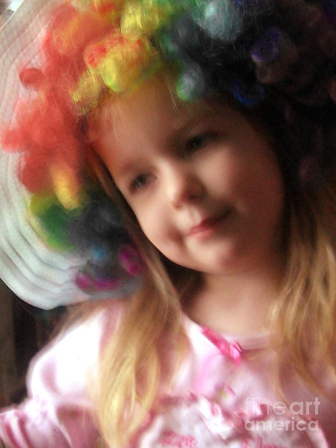 Angel Face With Tie-Dyed Curls Photograph by Lori Kingston