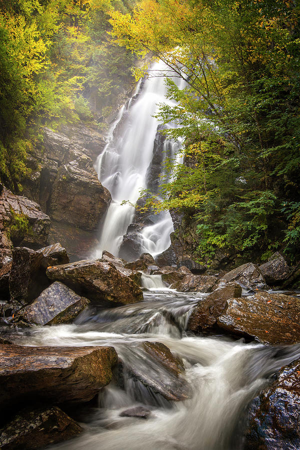 Angel Falls Autumn Light Photograph by White Mountain Images
