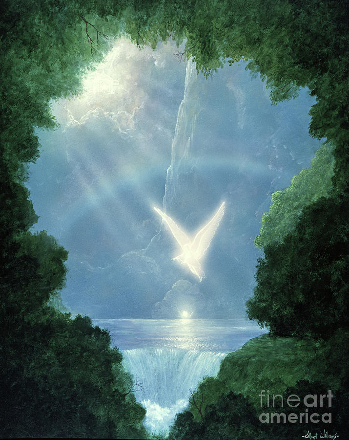 Fantasy Painting - Angel falls by Gilbert Williams