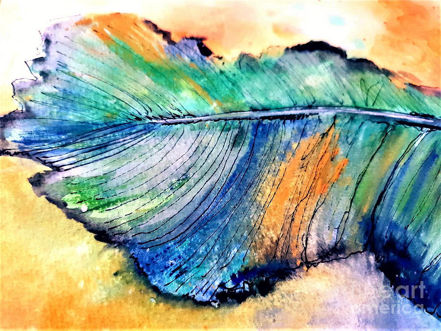 Angel Feather Mixed Media by Tracey Lee Cassin