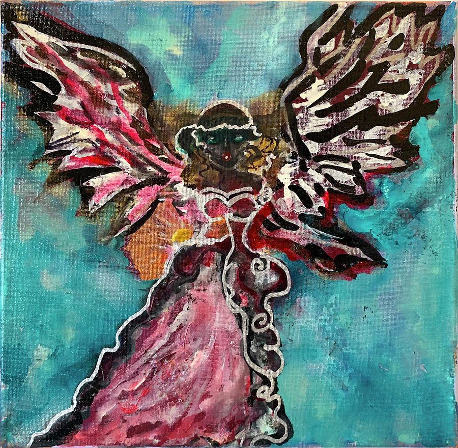 Angel, Goddess Painting by Leslie Porter