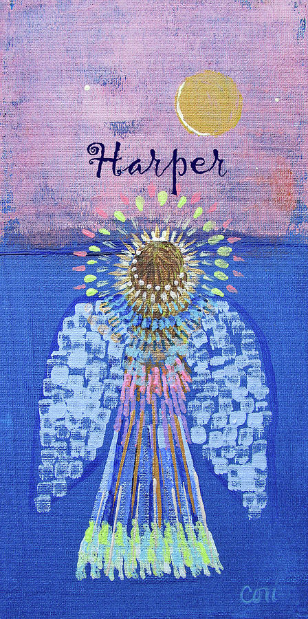 Angel Harper Painting by Corinne Carroll
