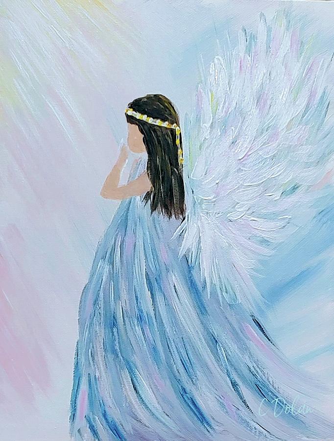 Angel - Hope Painting by Cindy Dolan - Fine Art America
