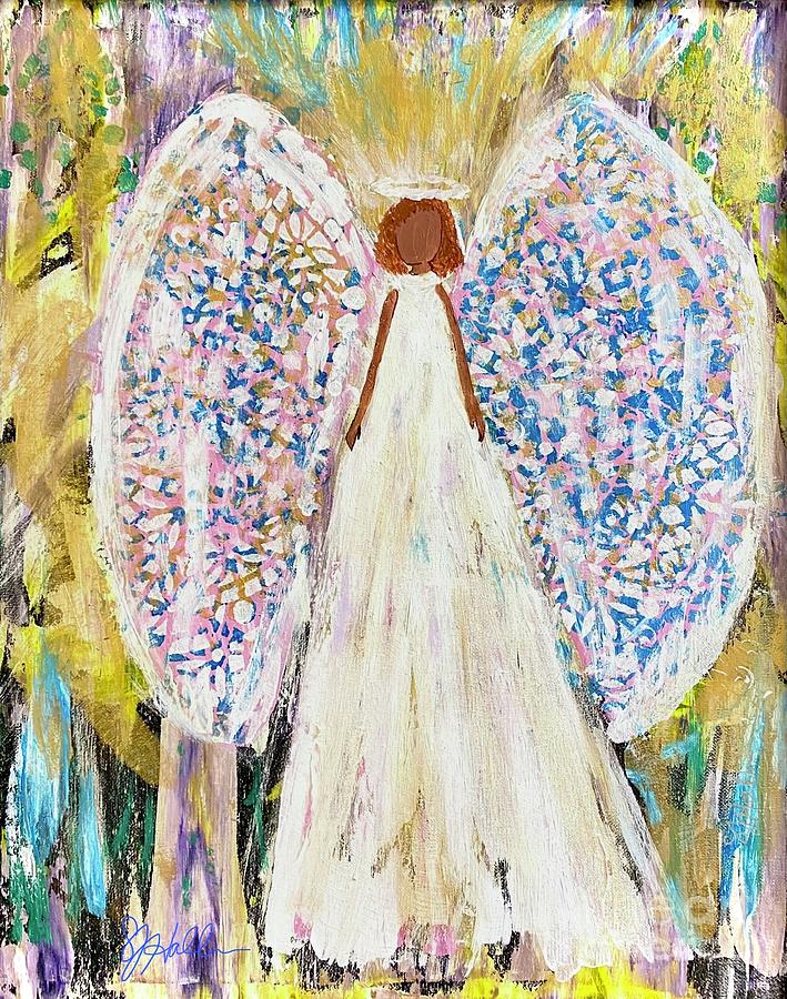 Angel II Painting by Sheila J Hall