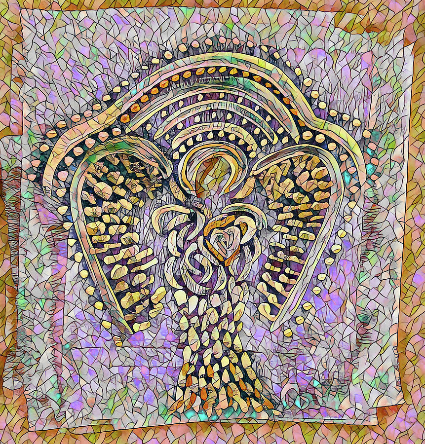 Angel in Gold Painting by Corinne Carroll
