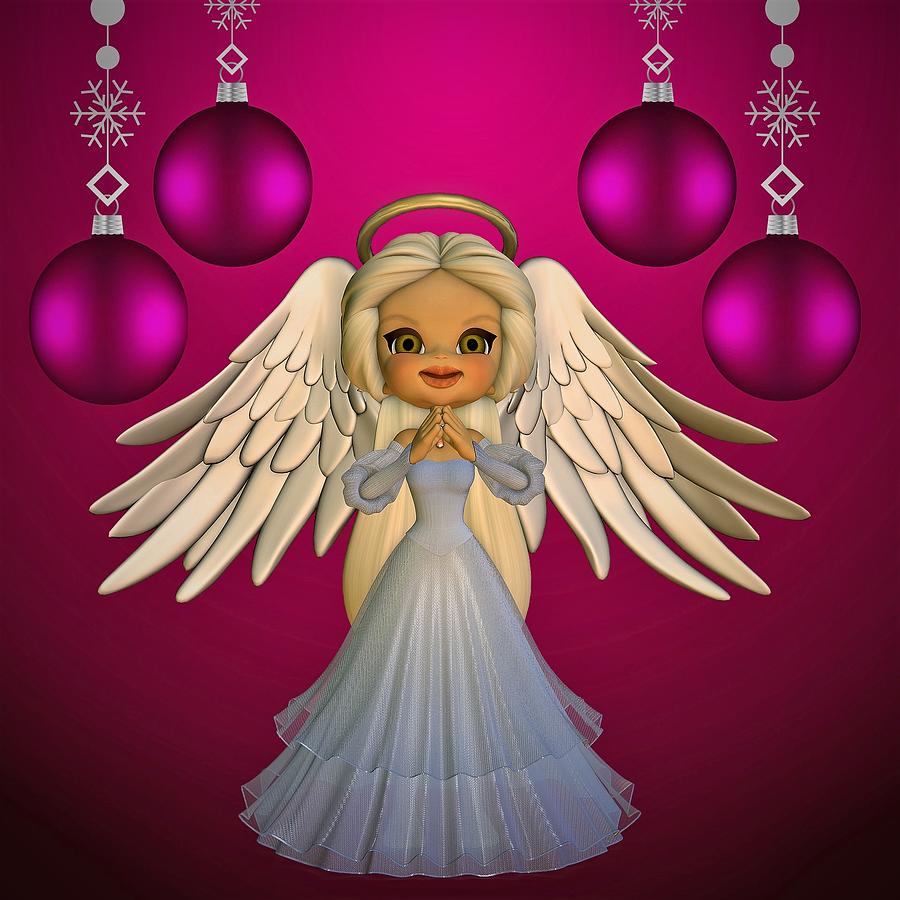 Christmas Digital Art - Angel by Julie Grace