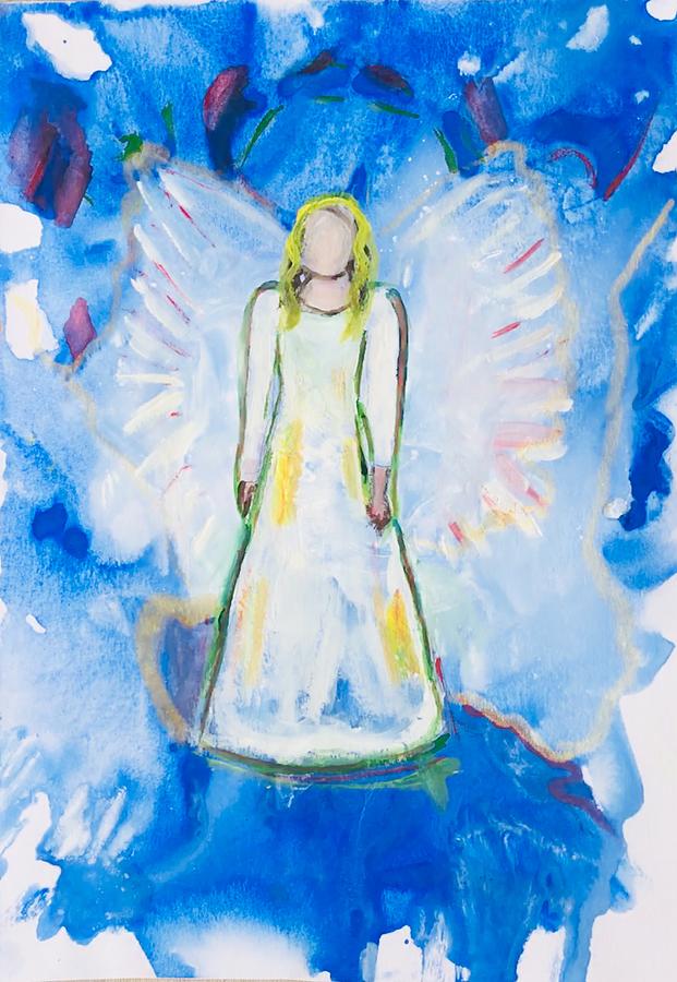 Angel Living Free Painting by Christine Tyler