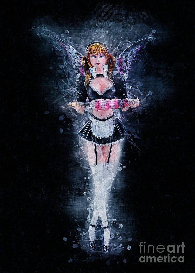 Angel Maid Art Digital Art by Ian Mitchell