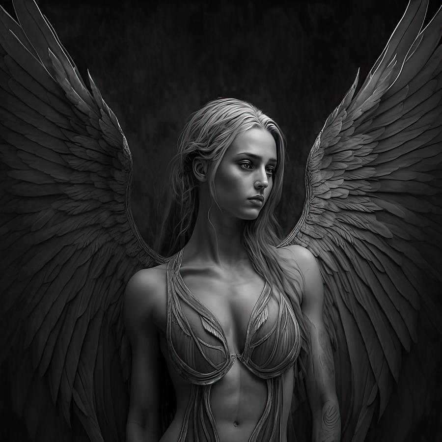 Angel Digital Art - Angel No. 15 by My Head Cinema