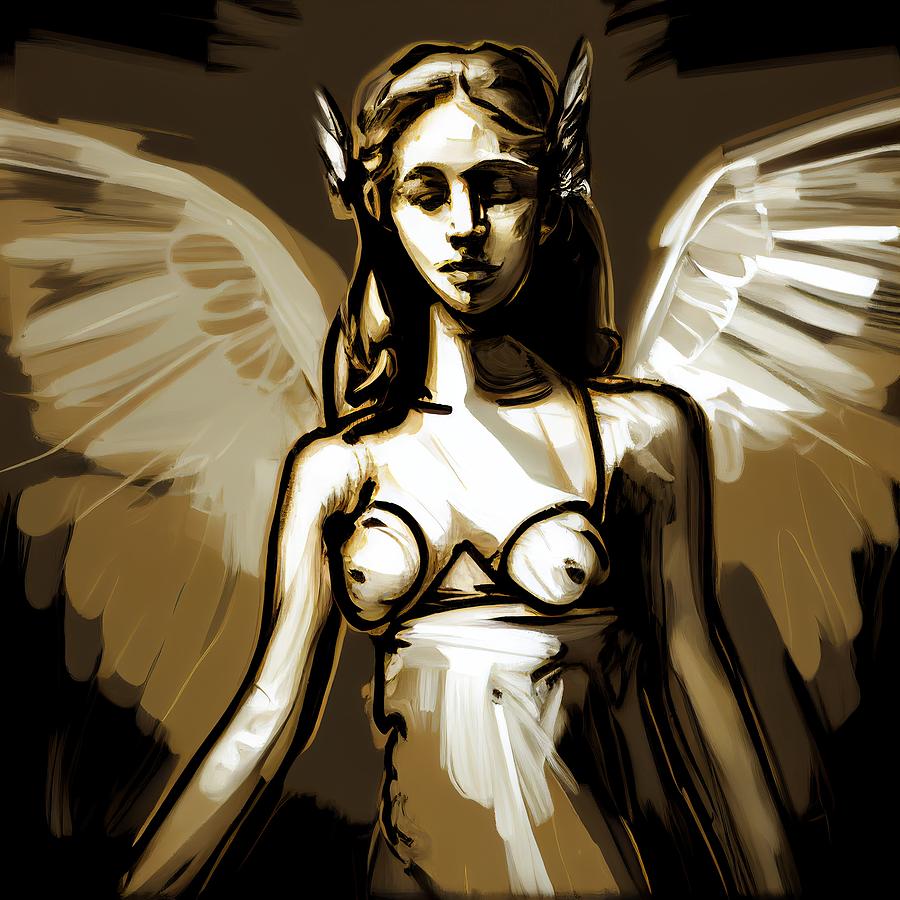 Angel Digital Art - Angel No.11 by My Head Cinema