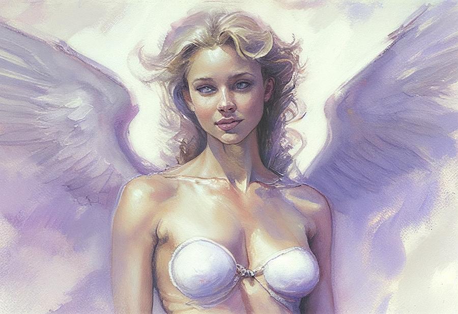 Angel Painting - Angel No.33 by My Head Cinema