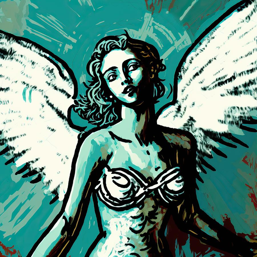 Angel Digital Art - Angel No.5 by My Head Cinema