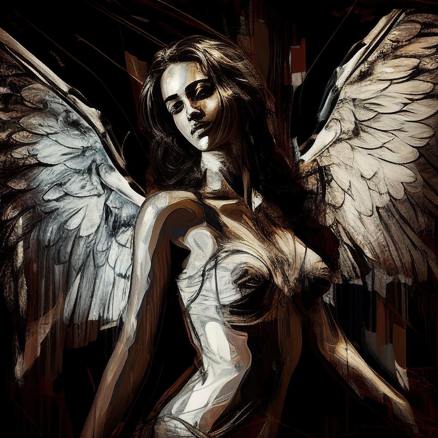 Angel Digital Art - Angel No.7 by My Head Cinema