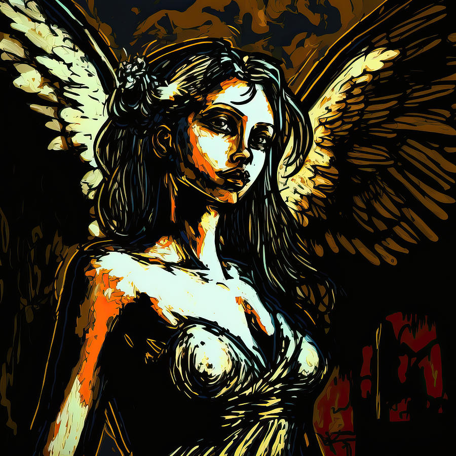 Angel Digital Art - Angel No.9 by My Head Cinema
