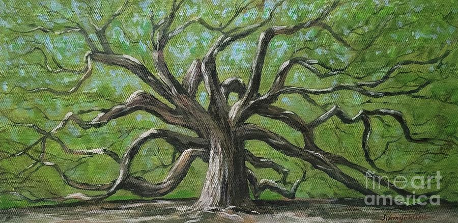 Angel Oak Painting by Jimmy Chuck Smith