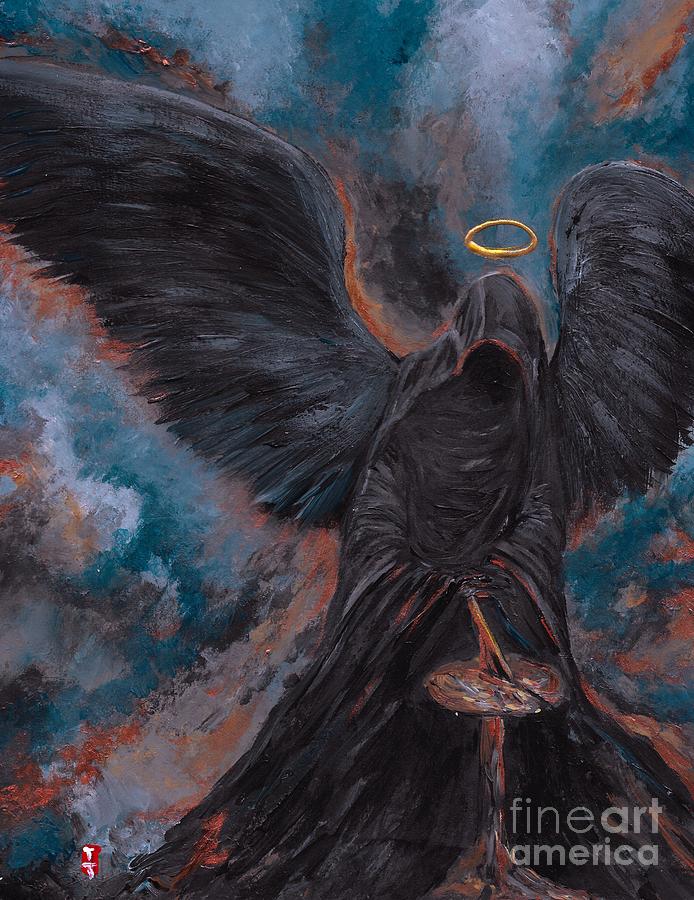 Angel Of Death Painting by Tiffany Roy Fine Art America