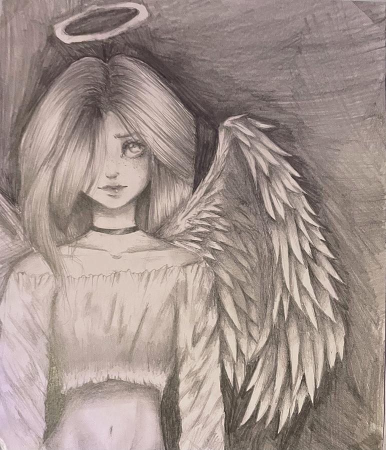 Angel of Mercy Drawing by Hannah Coker - Fine Art America